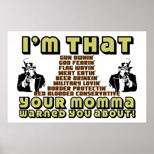 Poster Je suis si conservateur (Devant)