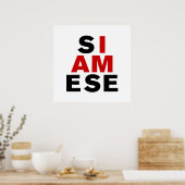 POSTER JE SUIS SIAMESE (Cuisine)