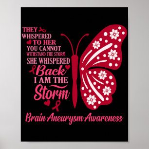 Poster Je Suis Storm Cerveau Aneurysme Sensibilisation Mo