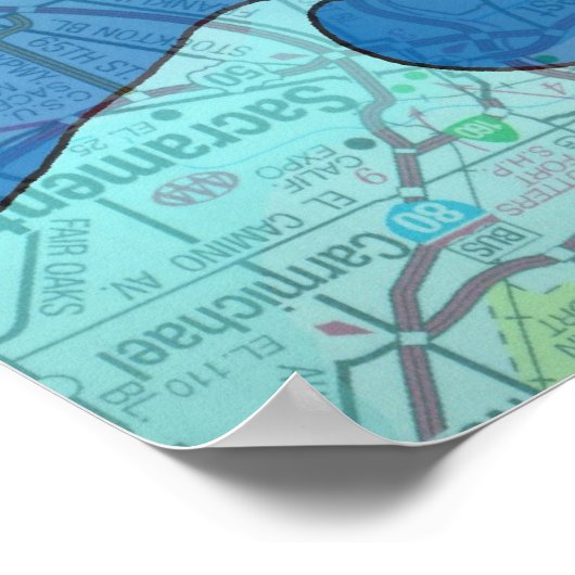 Poster Je suis sur un bateau (Coin)