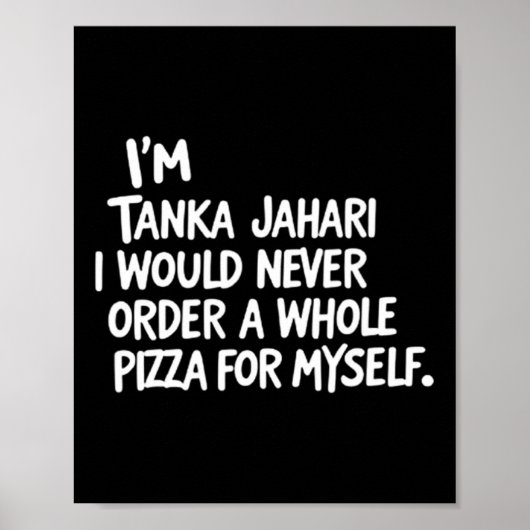 Poster Je suis Tanka Jahari, mais je ne commanderais jama (Devant)