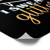 Poster Je Suis Tellement Dur Que Je Suis Mélange Pom-pom  (Coin)