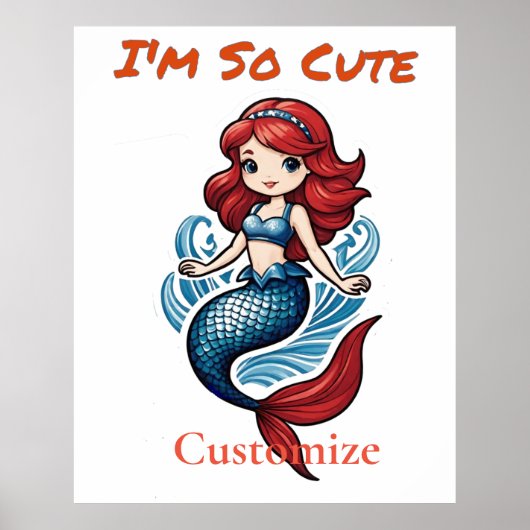 Poster Je suis tellement mignonne Mermaid Thunder_Cove (Devant)