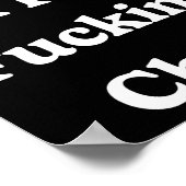 Poster Je suis tellement un Citation de Chud Gras Auto-dé (Coin)