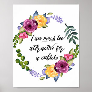 Poster Je suis trop séduisant pour une cabine  Blague pou