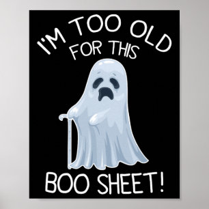 Poster Je suis trop vieux pour cette feuille de livre Laz