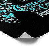 Poster Je Suis Turquoise Pour Ma Soeur Conscience Du Canc (Coin)