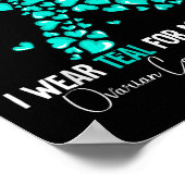 Poster Je Suis Turquoise Pour Ma Soeur Conscience Du Canc (Coin)