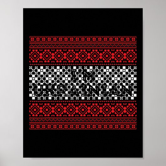 Poster Je suis ukrainien, je soutiens l'Ukraine (Devant)