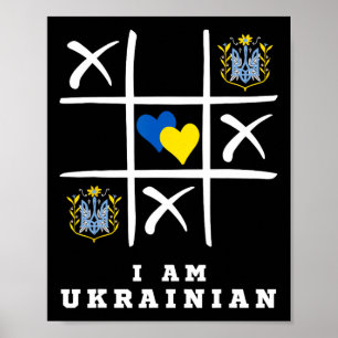 Poster Je suis ukrainien Protégez l'Ukraine Soutien à l'U