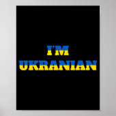 Poster Je suis Ukrainienne Zelensky Ukraine Patriotic Fiè (Devant)