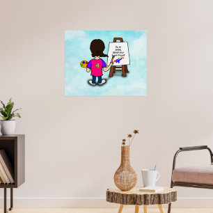 Poster JE SUIS UN ARTISTE. Quelle est votre SUPER PUISSAN