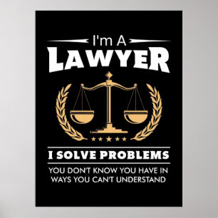 Poster Je suis un avocat, je résous des problèmes