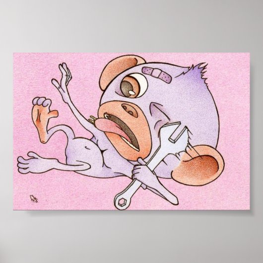 Poster je suis un bon travailleur (Devant)