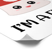 Poster Je suis un champignon amusant (Coin)