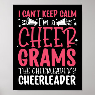 Poster Je suis un Cheer Grams d'une grand-mère de cheerle