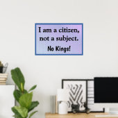 Poster Je Suis Un Citoyen (Bureau à domicile)