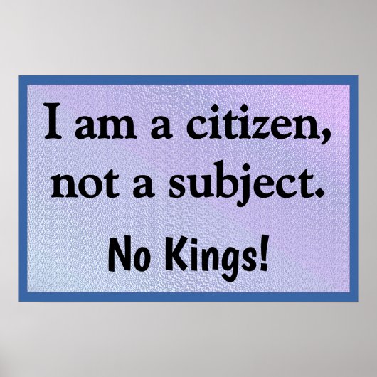 Poster Je Suis Un Citoyen (Devant)