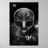 Poster Je Suis Un Crâne Fractal De Doom (Devant)