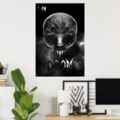 Poster Je Suis Un Crâne Fractal De Doom (Bureau à domicile)