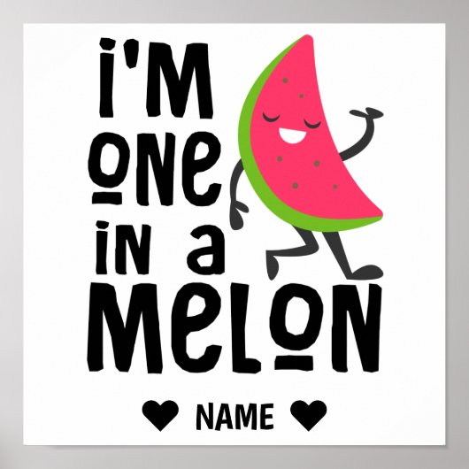 Poster Je suis un dans un Melon (Devant)