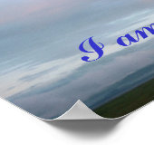 Poster Je suis un enfant de l'affiche Dieu (Coin)