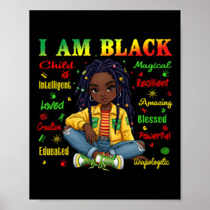 Poster Je suis un enfant noir Mois de l'histoire afro-amé