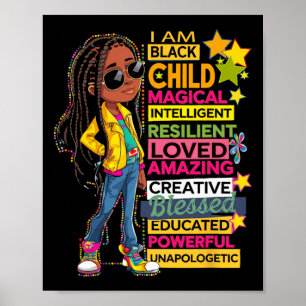 Poster Je suis un enfant noir Mois de l'histoire afro-amé