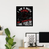 Poster Je Suis Un Enseignant En Mathématiques Bien Sûr J' (Bureau à domicile)