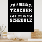 Poster Je Suis Un Enseignant Retraité (Cuisine)