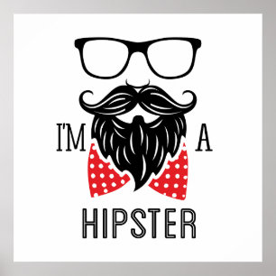Poster Je suis un Hipster