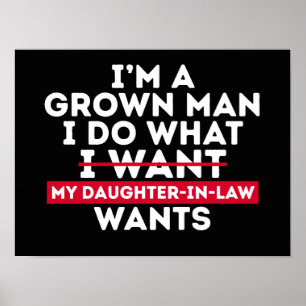 Poster Je suis un homme adulte, je fais ce que ma belle-f