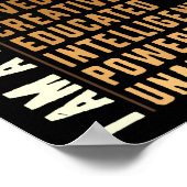 Poster Je Suis Un Homme Noir - Noir Histoire Mois Hommes (Coin)