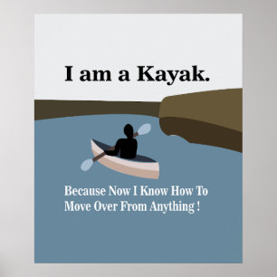 Poster Je suis un kayak Canoë Kayak
