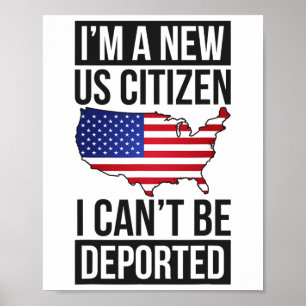 Poster Je Suis Un Nouveau Citoyen Américain Citoyenneté A