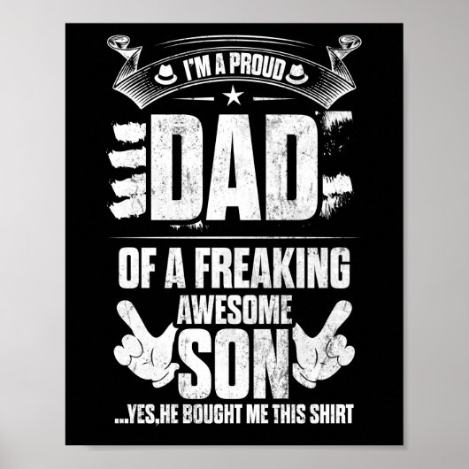 Poster Je suis un papa fier d'un fils fou (Devant)