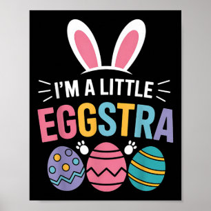 Poster Je Suis Un Petit Lapin De Pâques Amusant Pour Les