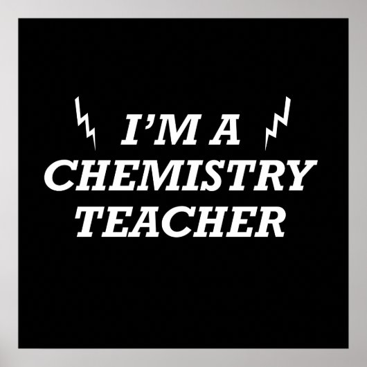 Poster Je suis un professeur de chimie (Devant)