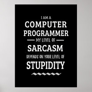 Poster Je Suis Un Programmeur Informatique