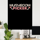 Poster Je Suis Un Sicker De Champignons (Bureau à domicile)