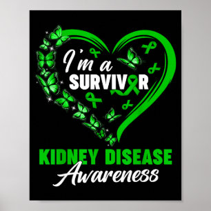 Poster Je suis un survivant Maladie rénale Sensibilisatio
