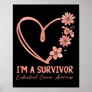 Poster Je Suis Un Survivant. Sensibilisation au cancer de