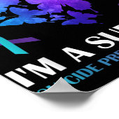 Poster Je Suis Un Survivant Suicide Prévention Butterf (Coin)