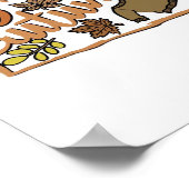 Poster Je suis un T-shirt classique d'automne (Coin)