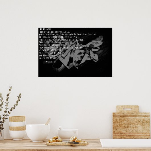 Poster Je suis une danseuse (Cuisine)