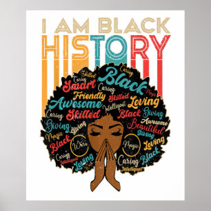 Poster Je suis une femme afro-américaine de l'histoire no