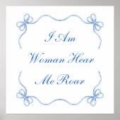 Poster Je Suis Une Femme Ici Moi Rocher (Devant)