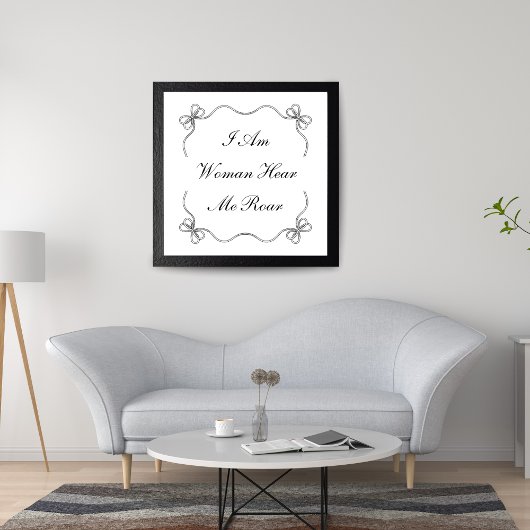 Poster Je Suis Une Femme Ici Moi Rocher