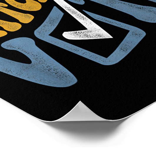 Poster Je Suis Une Femme Me Regarder Vote 2024 Vague Bleu (Coin)