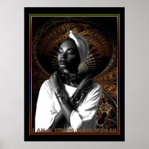 Poster Je suis une femme noire forte